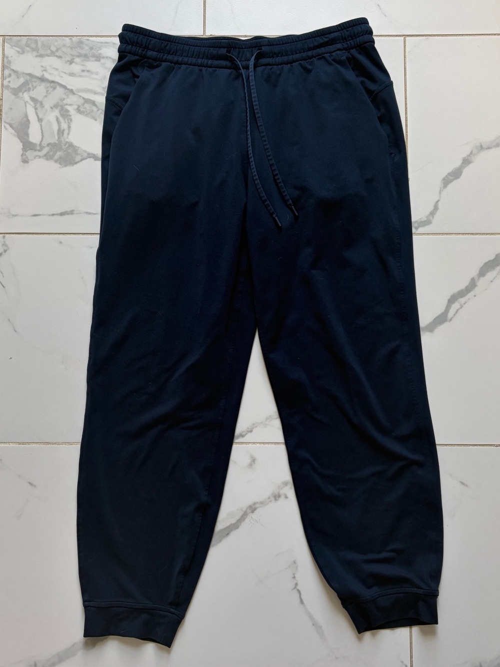 Lululemon Soft Jersey Classic-Fit Mid-Rise Jogger Pants Size 8 Navy Blue
